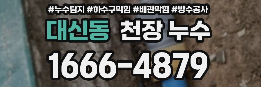대신동 천장 누수