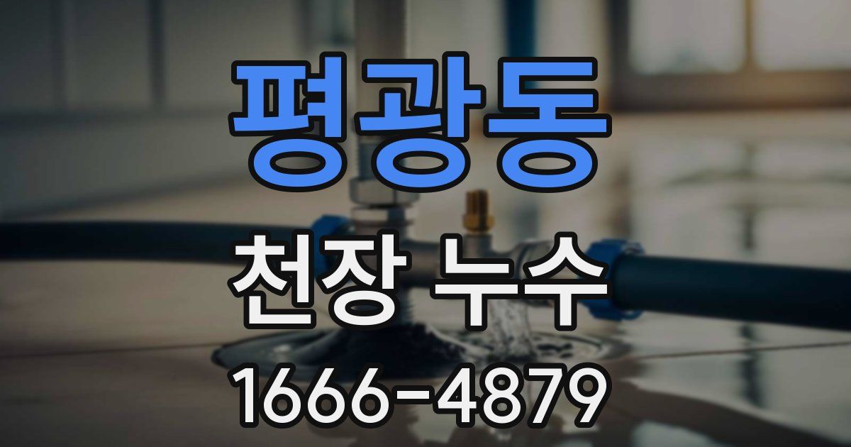평광동 천장 누수