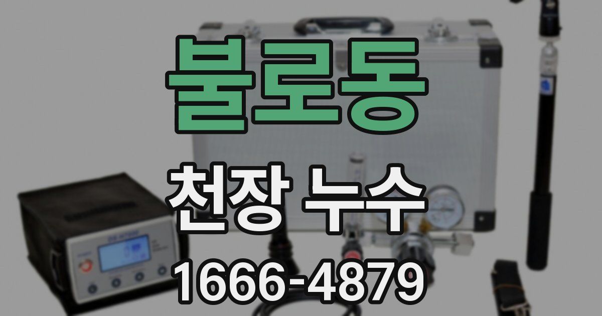 불로동 천장 누수