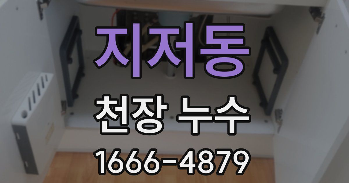 지저동 천장 누수