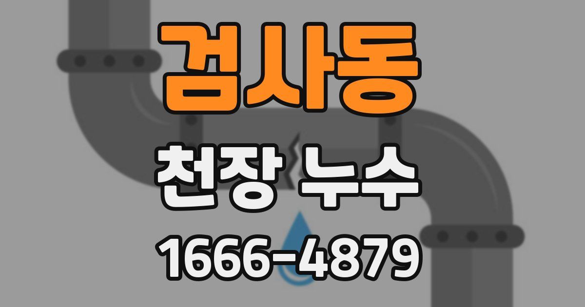 검사동 천장 누수