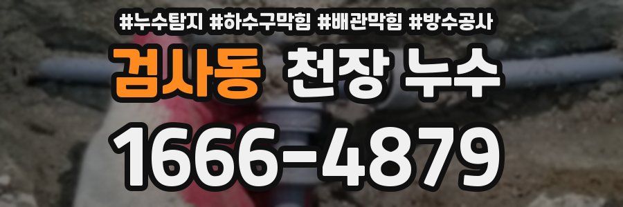 검사동 천장 누수