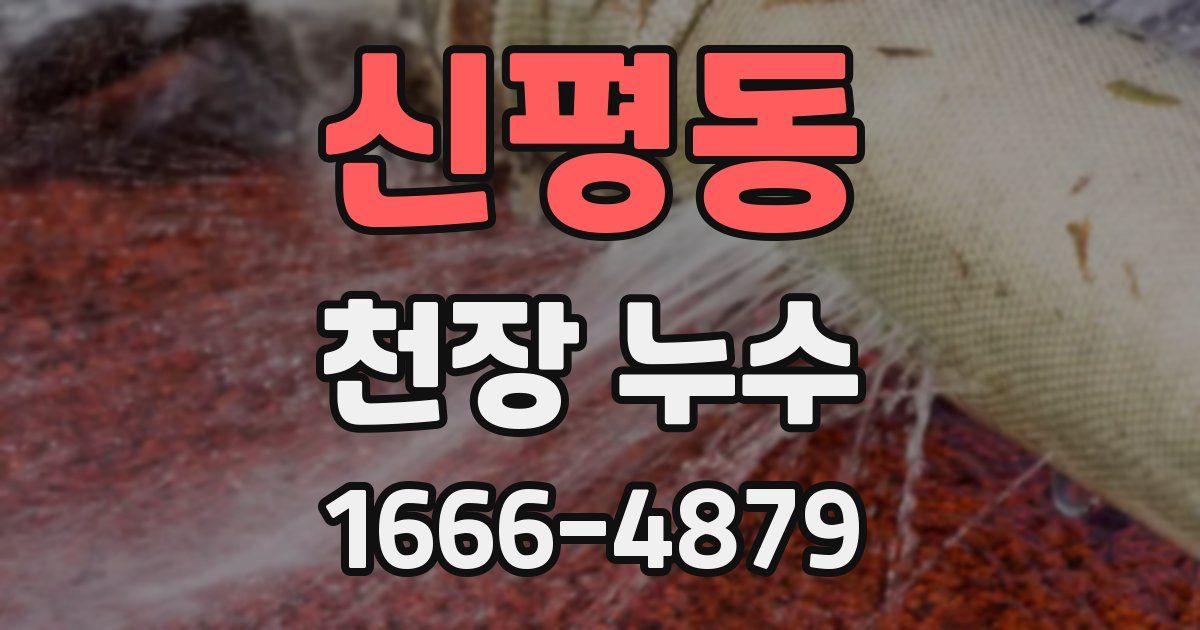 신평동 천장 누수