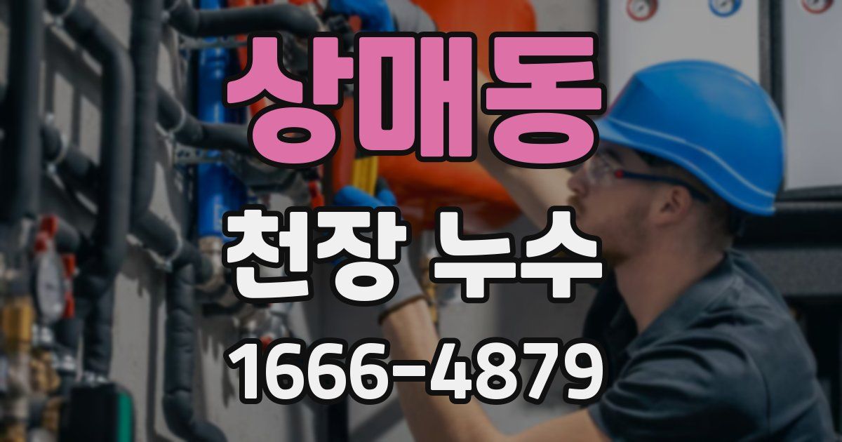 상매동 천장 누수