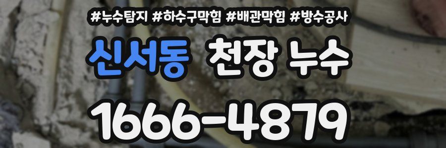 신서동 천장 누수