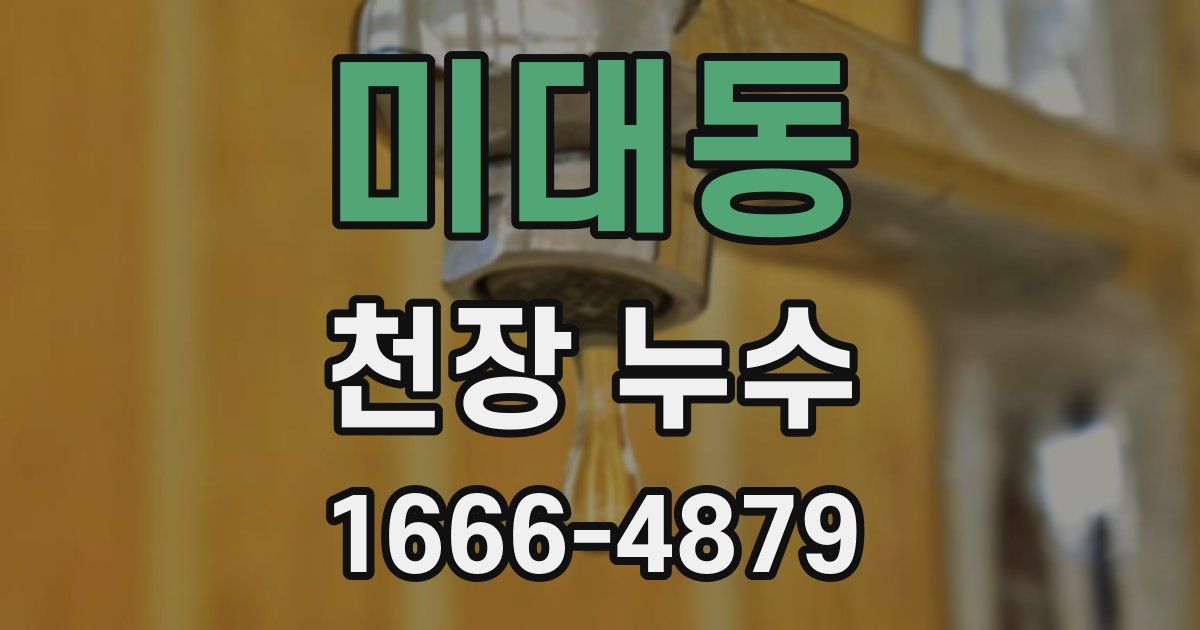 미대동 천장 누수