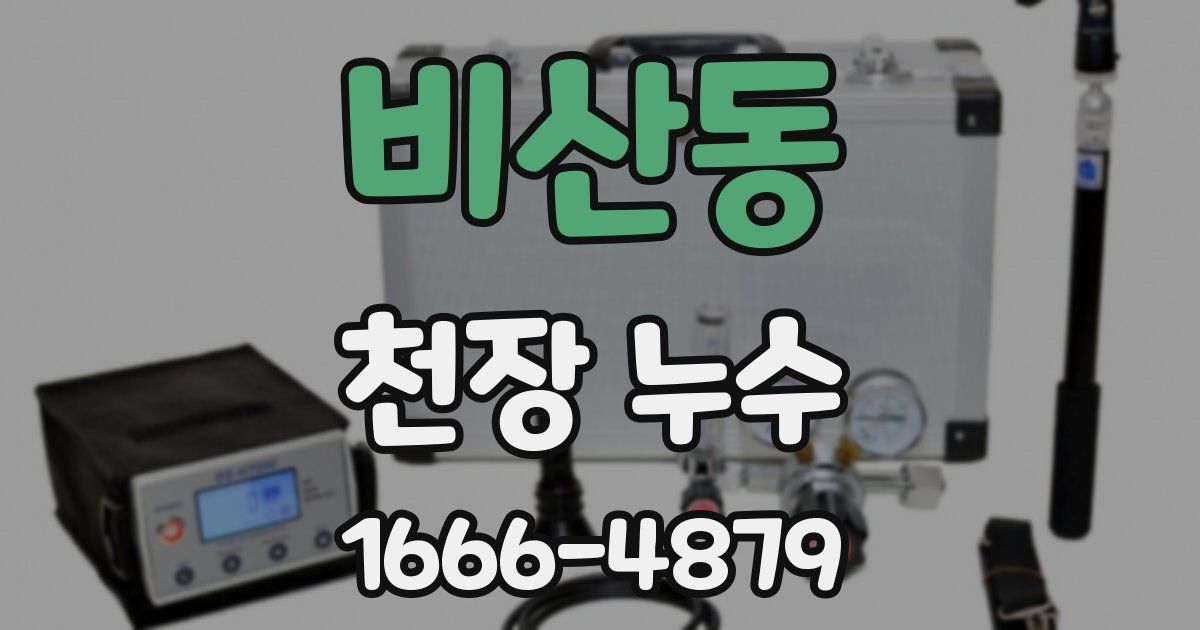 비산동 천장 누수