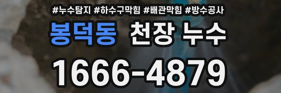 봉덕동 천장 누수