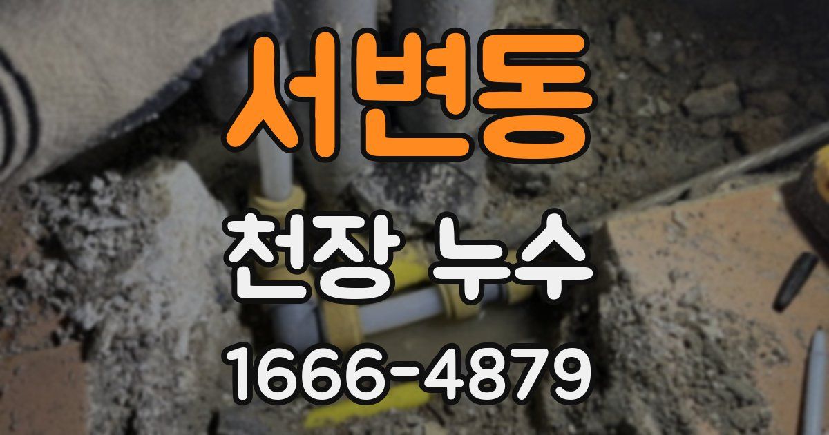 서변동 천장 누수