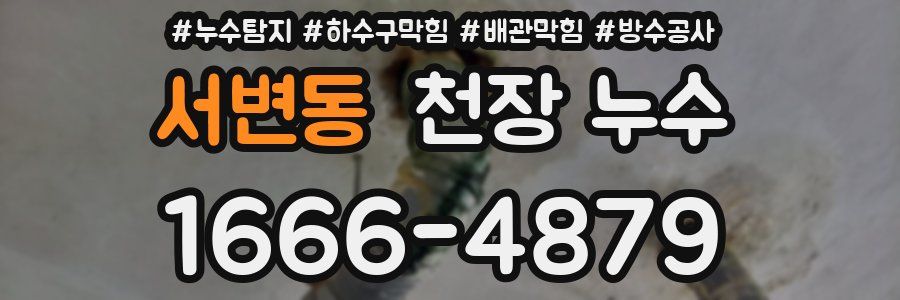 서변동 천장 누수