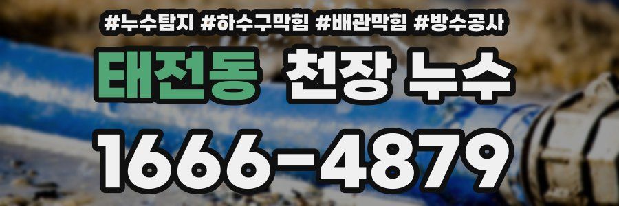 태전동 천장 누수