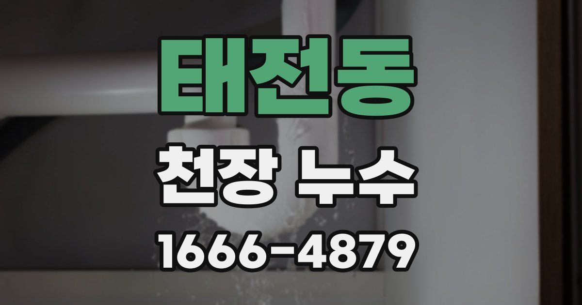 태전동 천장 누수