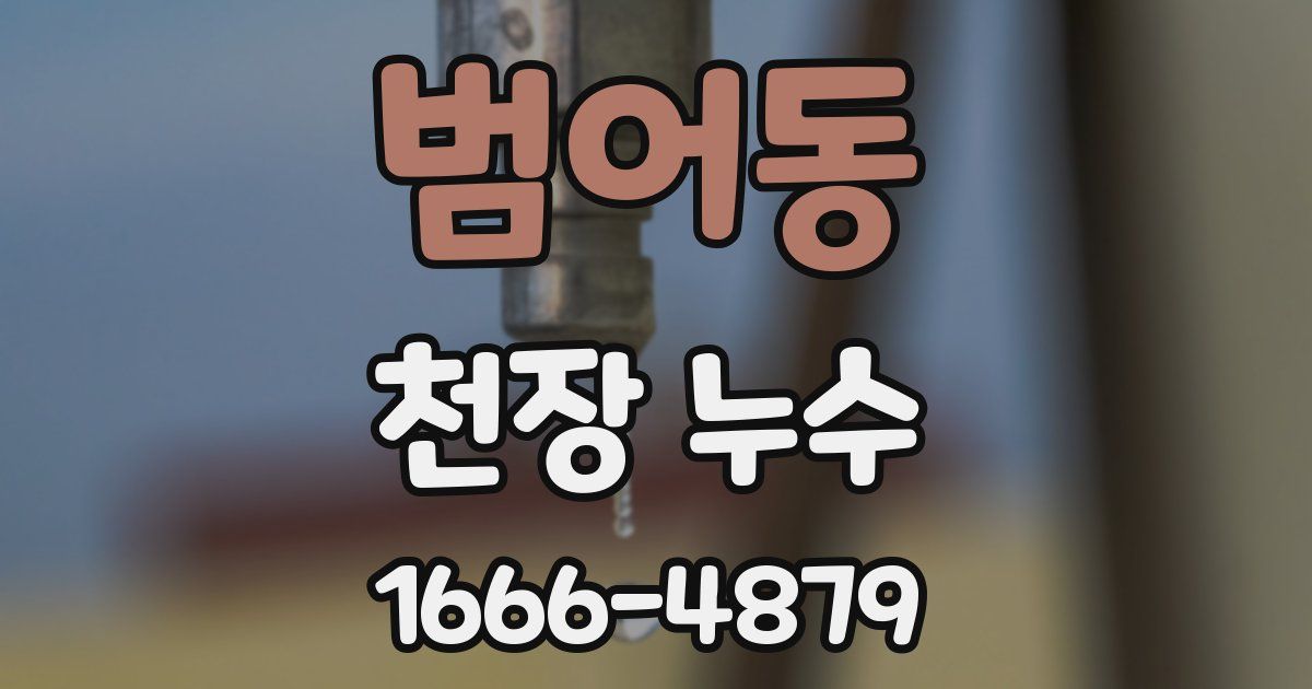 범어동 천장 누수