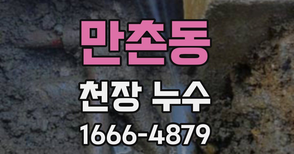 만촌동 천장 누수