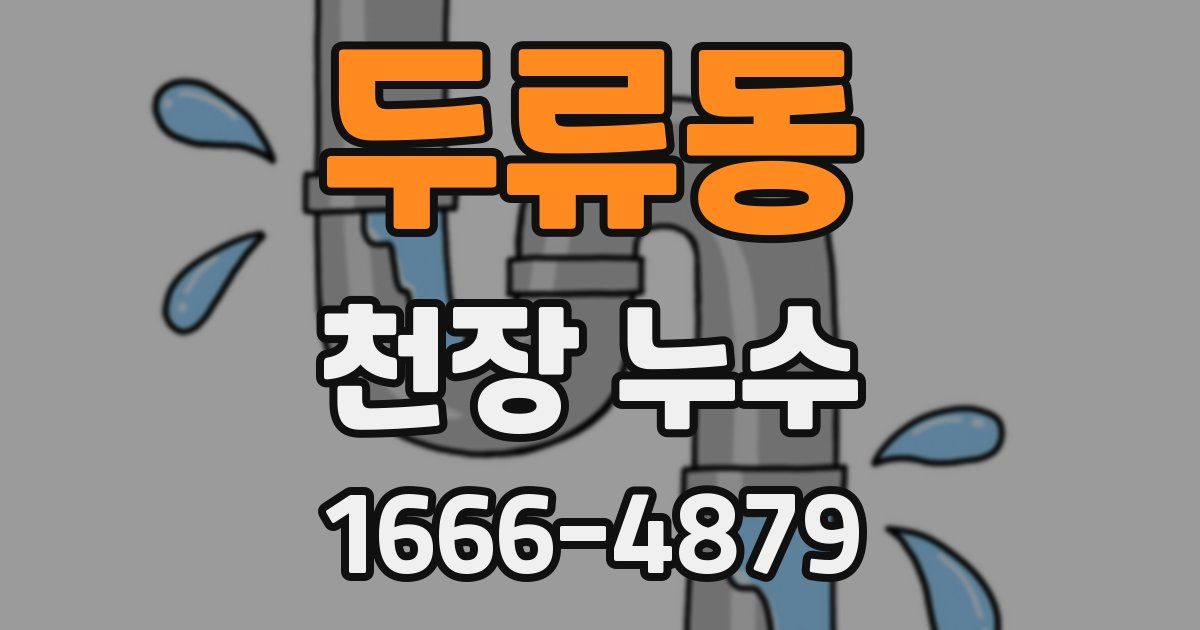 두류동 천장 누수