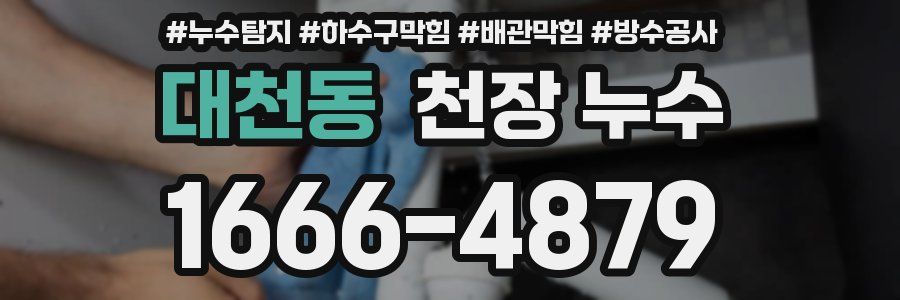 대천동 천장 누수