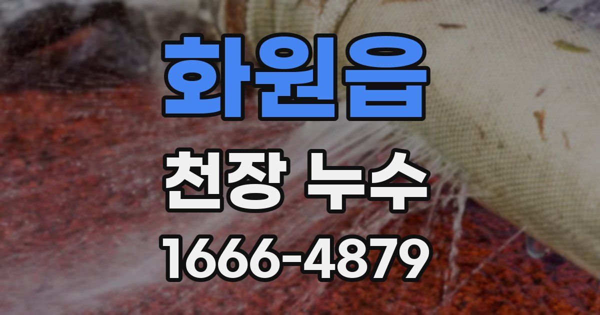 화원읍 천장 누수