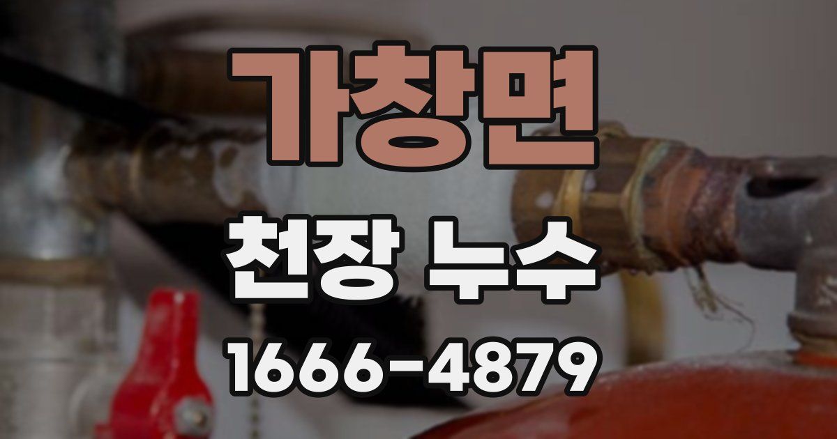 가창면 천장 누수
