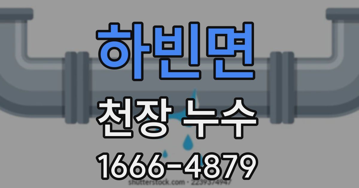 하빈면 천장 누수