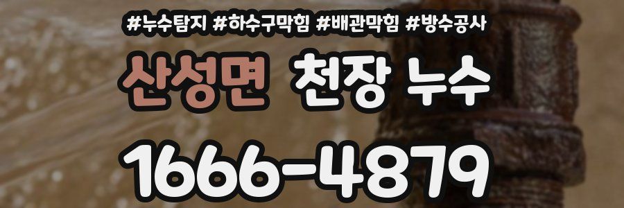 산성면 천장 누수