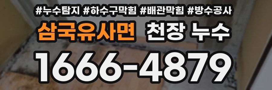 삼국유사면 천장 누수