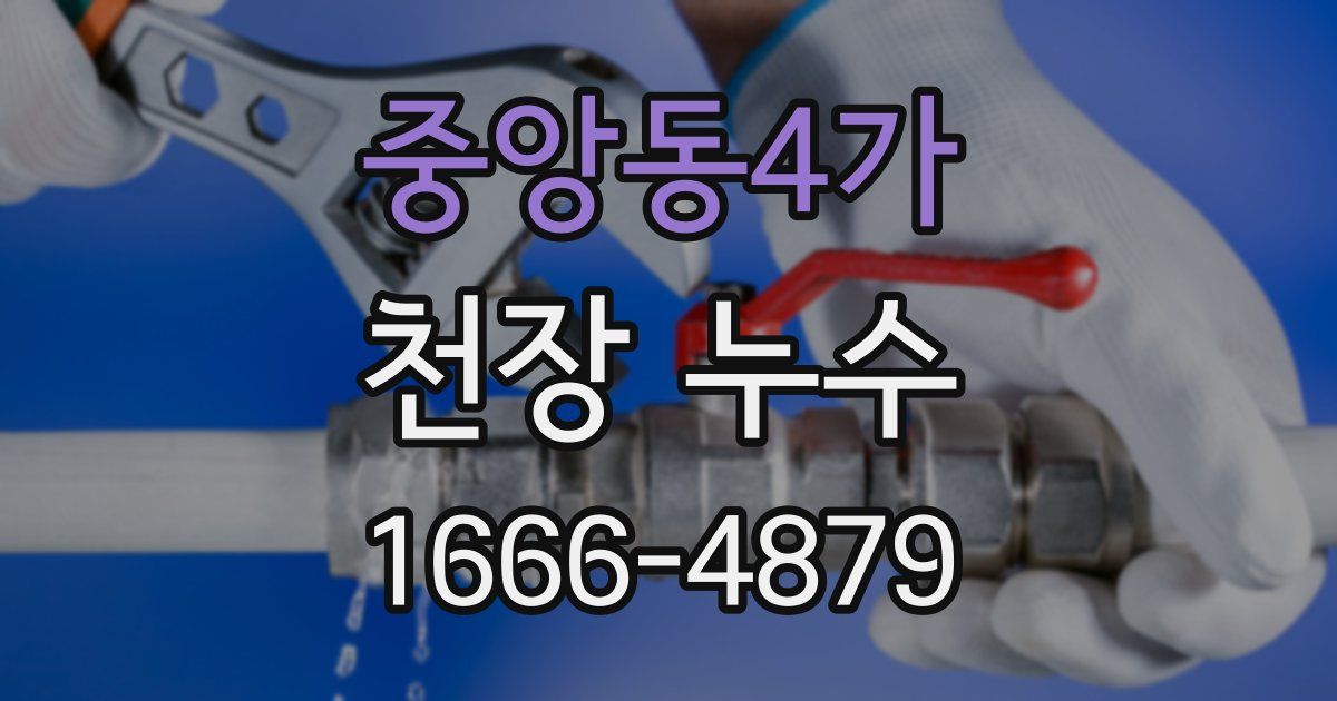 중앙동4가 천장 누수