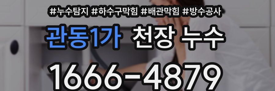 관동1가 천장 누수