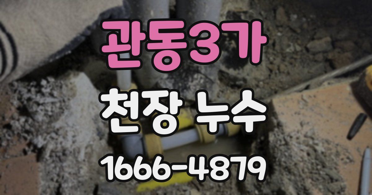 관동3가 천장 누수
