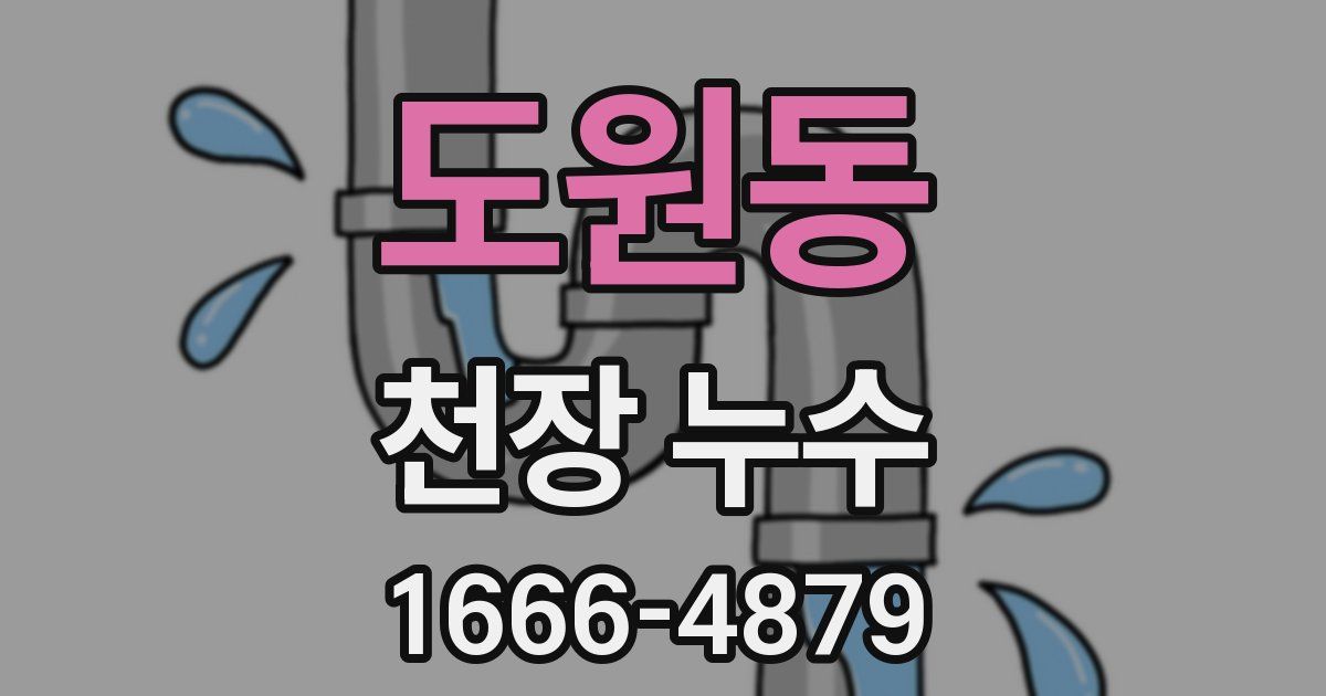 도원동 천장 누수