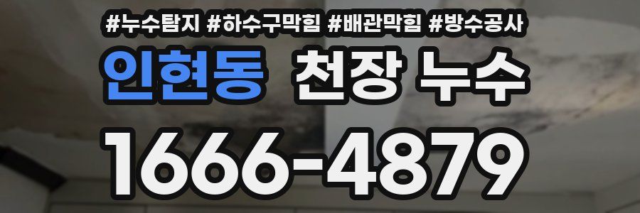 인현동 천장 누수