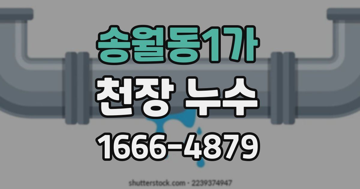 송월동1가 천장 누수