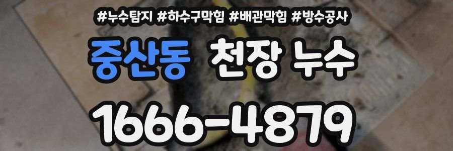 중산동 천장 누수