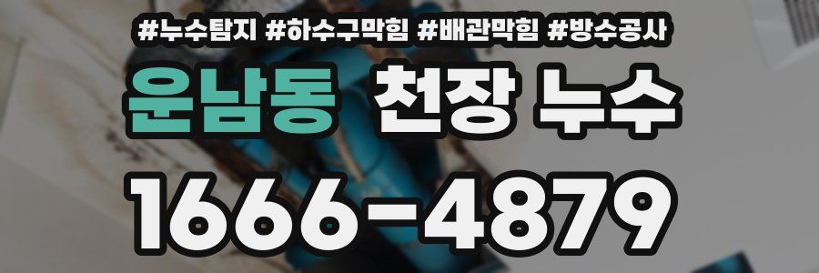 운남동 천장 누수