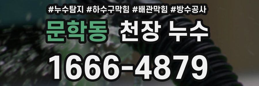 문학동 천장 누수