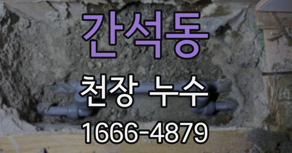 간석동 천장 누수