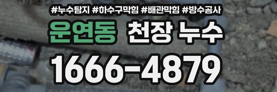 운연동 천장 누수