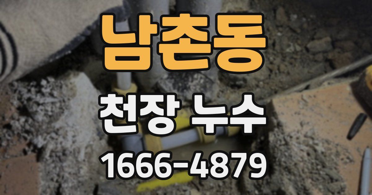 남촌동 천장 누수