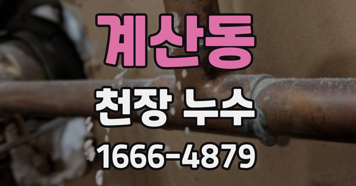 계산동 천장 누수