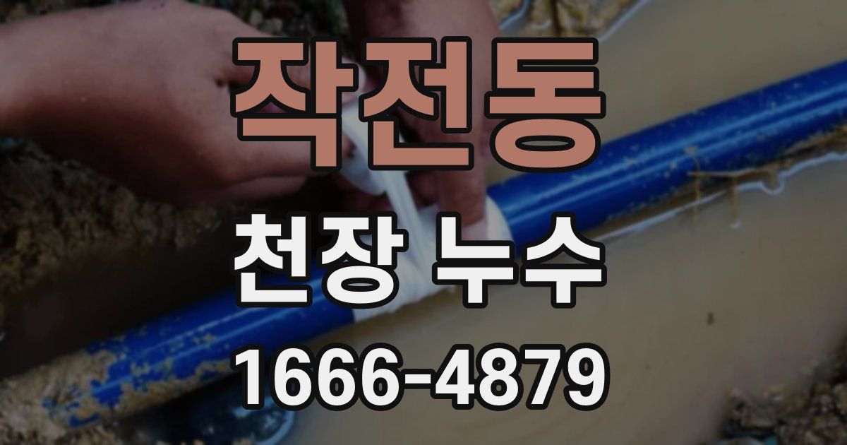 작전동 천장 누수