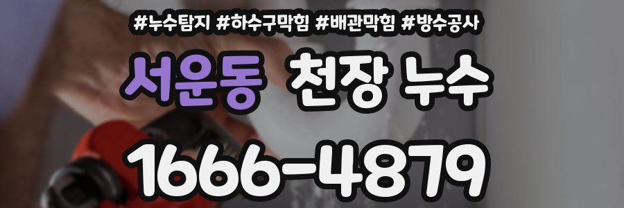 서운동 천장 누수