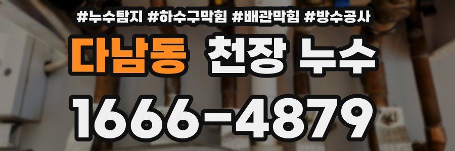 다남동 천장 누수