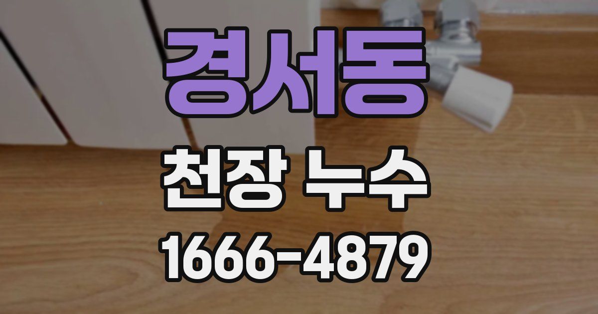 경서동 천장 누수