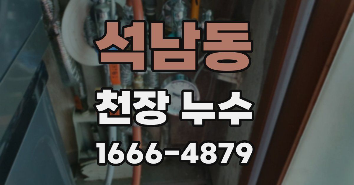 석남동 천장 누수