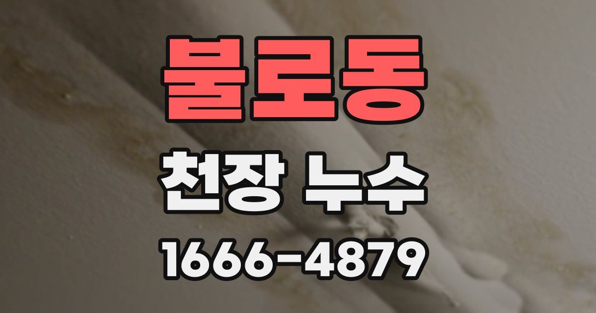 불로동 천장 누수
