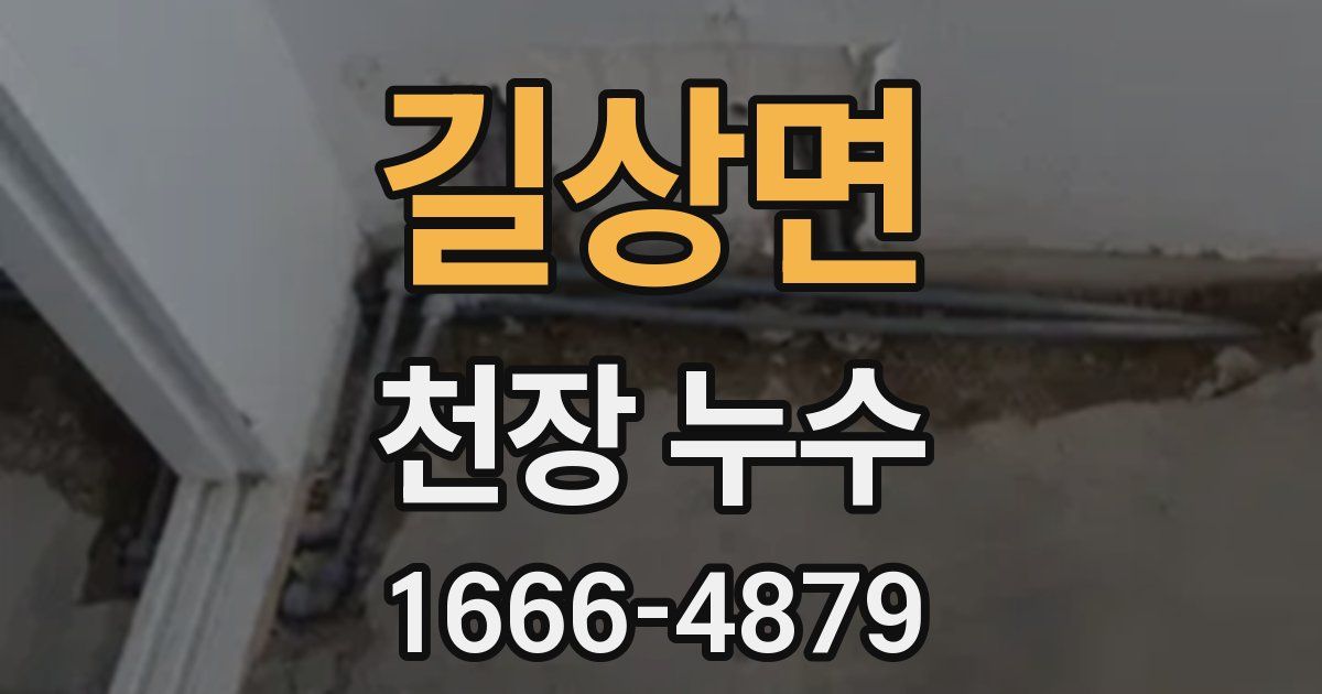 길상면 천장 누수