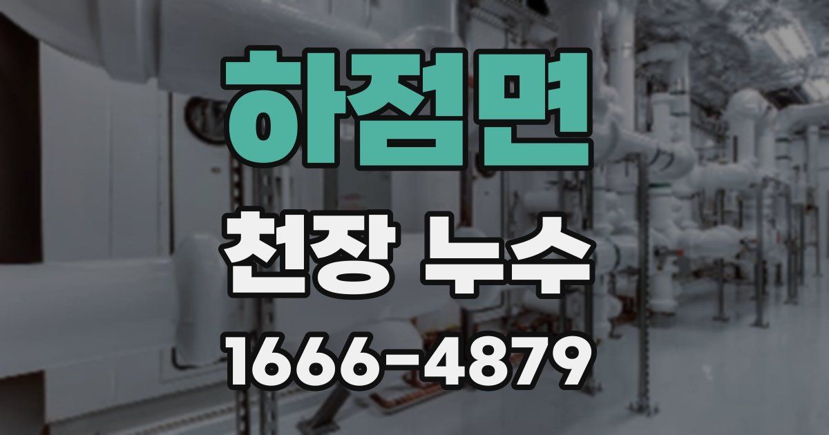 하점면 천장 누수