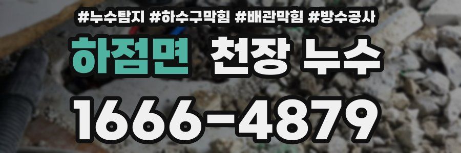 하점면 천장 누수