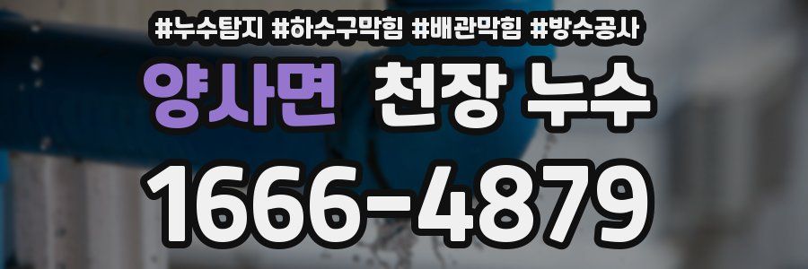 양사면 천장 누수