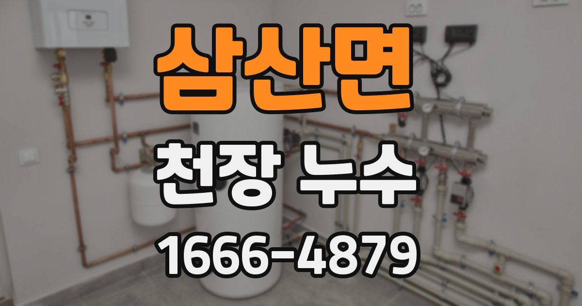 삼산면 천장 누수