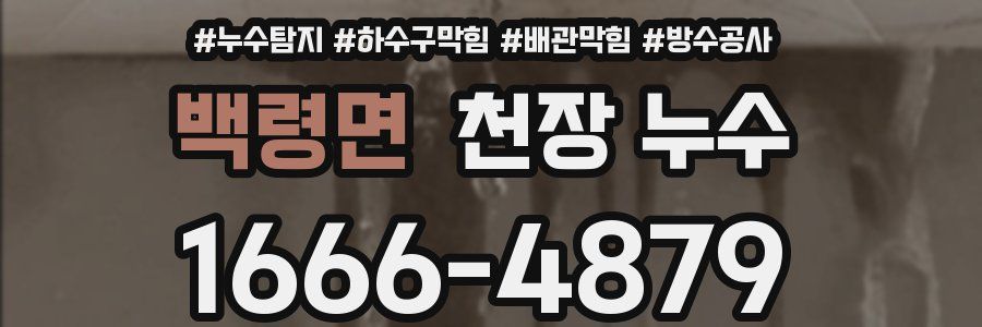 백령면 천장 누수